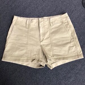 Gap Women’s Chino Cotton Blend 3” Shorts With 4 Pockets Green Size 0